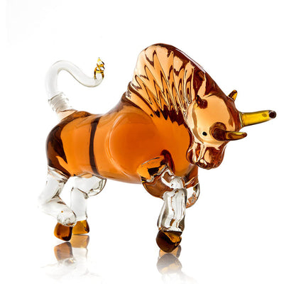 Glass Bull Liquor Decanter