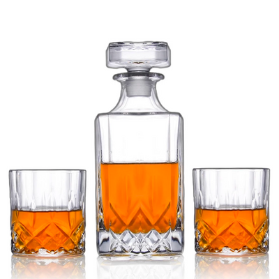 Whiskey Decanter High Class Crystal Glass Set