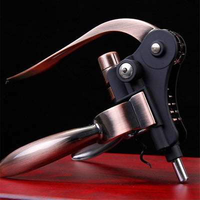 Professional Zinc Alloy Wine Opener - Premium Corkscrew & Bottle Opener for Effortless Opening"