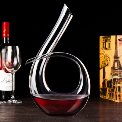 Hand Blown Wine Decanter Musical Note-6