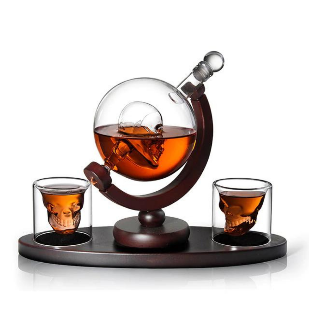 Whiskey Decanter Wine Aerator Glass Set