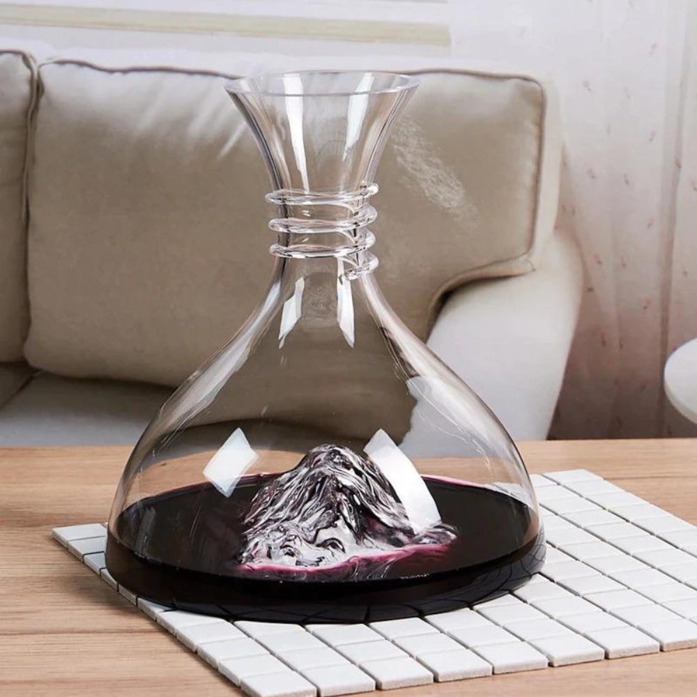 Glass Iceberg Red Wine Decanter