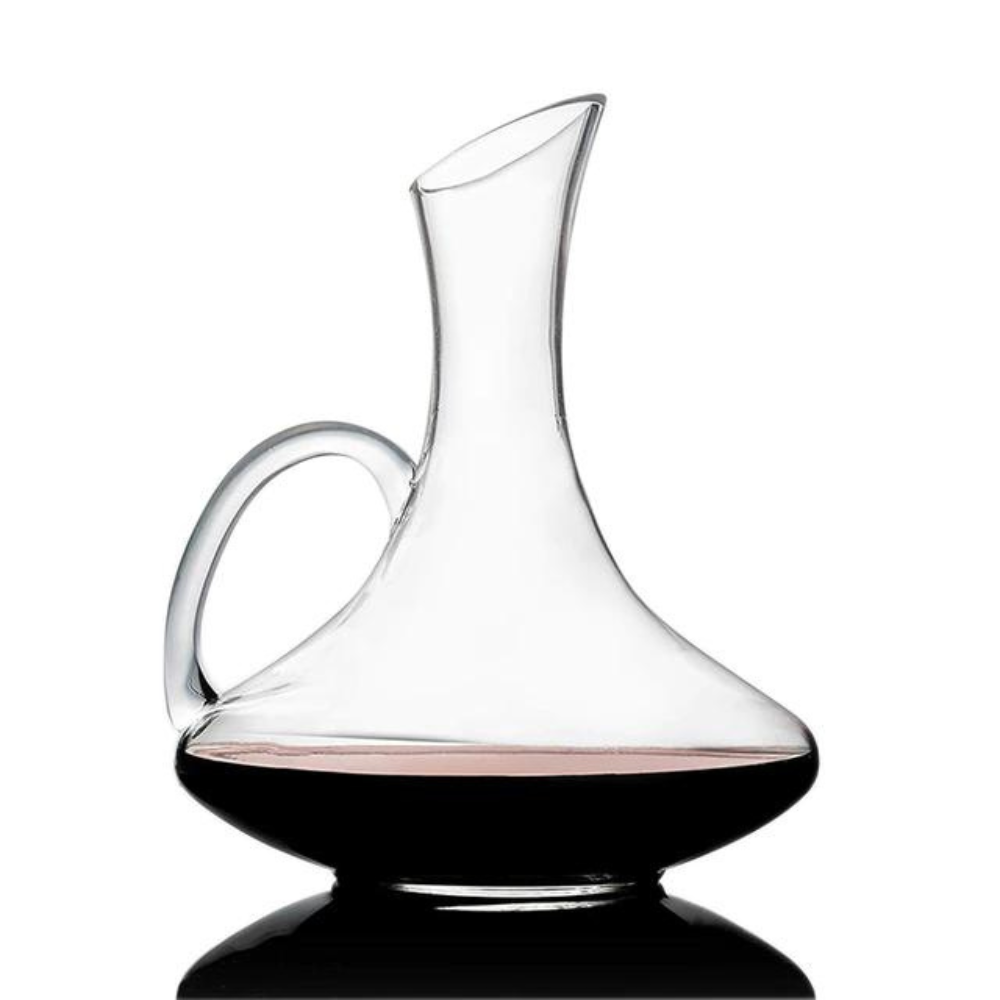 Elegant Handle Red Wine Decanter Set