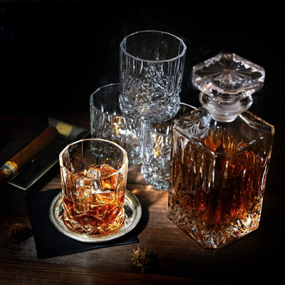 4 Matching Glasses Decanter Gift Set