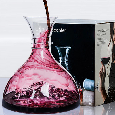 Glass Iceberg Red Wine Decanter