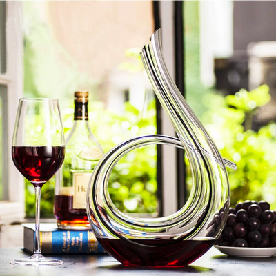 Hand Blown Wine Decanter Musical Note-6