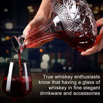 50oz Crystal Wine Decanter With Stopper