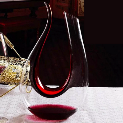 Crystal Clear U-Shaped Wine Decanter