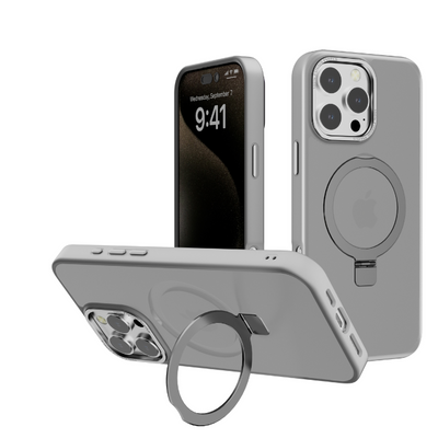 iPhone 17/16 /15/14/12  MagS Metal Stand PC02 Case