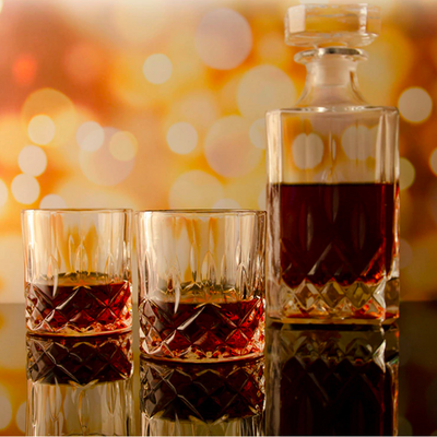 Whiskey Decanter High Class Crystal Glass Set