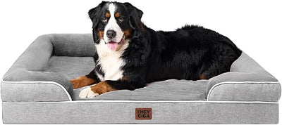 Orthopedic Memory-Foam Dog Sofa Bed for Large Dogs – Waterproof & Washable (M–XL)