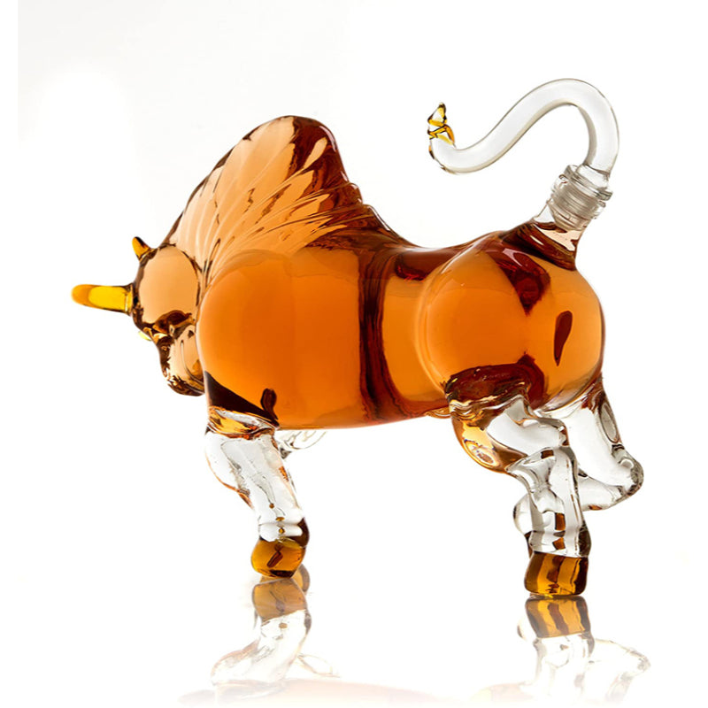 Glass Bull Liquor Decanter