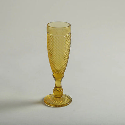 Siara Amber Stem Glass Set of 6