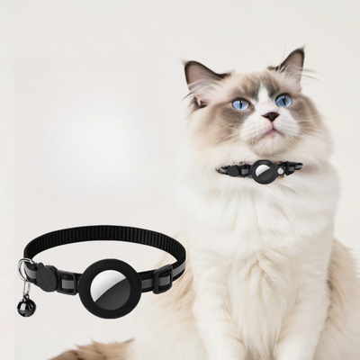 Cat Collar Nylon Reflective GPS Tracker Strap