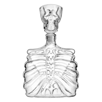 Cage And Geometric Design Glass Decanter For Whiskey