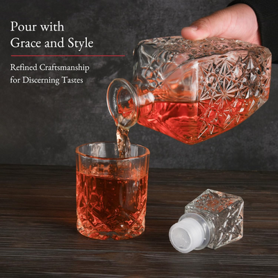 Classic Design Whiskey Decanter Set