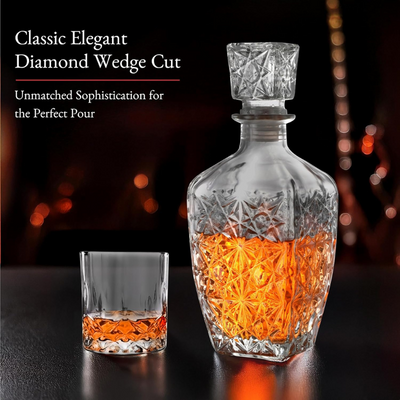 Classic Design Whiskey Decanter Set