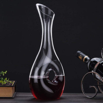 Crystal Glass Wine Decanter With Aeration Features