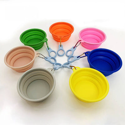 Collapsible Dog Bowl – Portable, Expandable Silicone, Dishwasher-Safe