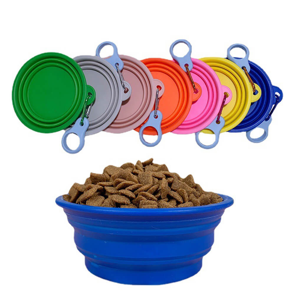 Collapsible Dog Bowl – Portable, Expandable Silicone, Dishwasher-Safe