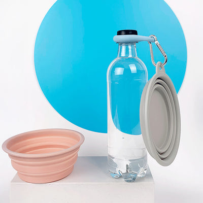 Collapsible Dog Bowl – Portable, Expandable Silicone, Dishwasher-Safe