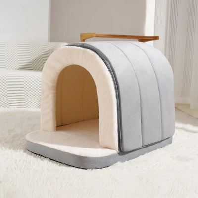 Cat & Dog Cave Bed – Snug Plush Pet House, Anti-Anxiety, Washable, Orthopedic Support (S–L)