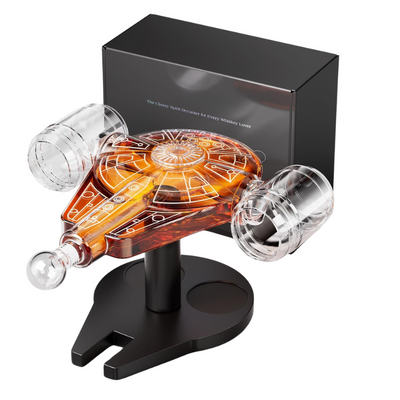 Galaxy Spaceship Shaped Whiskey Decanter Set