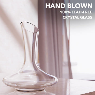 Glass Wine Decanter With Aerator