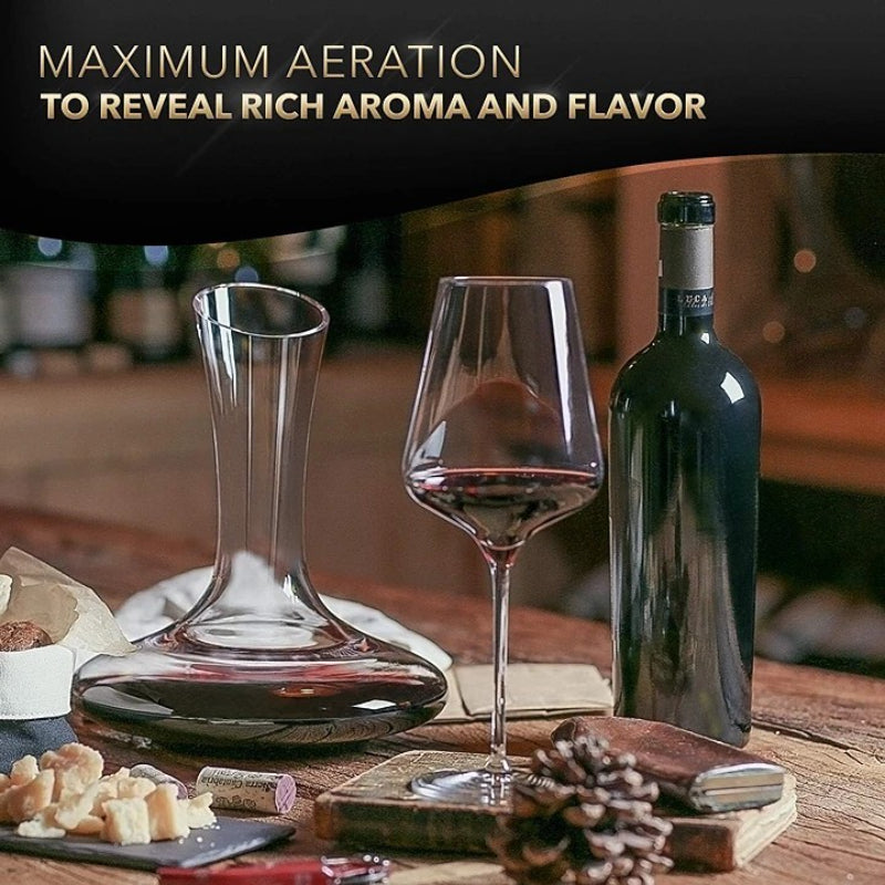 Glass Wine Decanter With Aerator