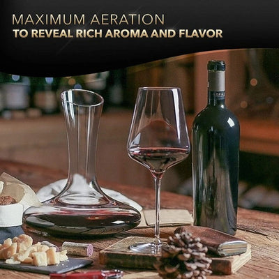 Glass Wine Decanter With Aerator