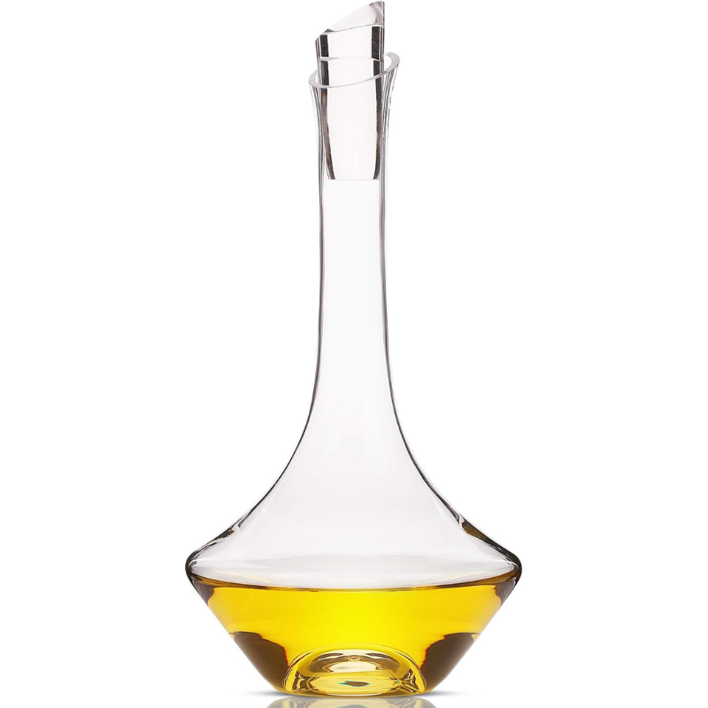 Glass Wine Decanter With Stopper For Aeration And Pouring