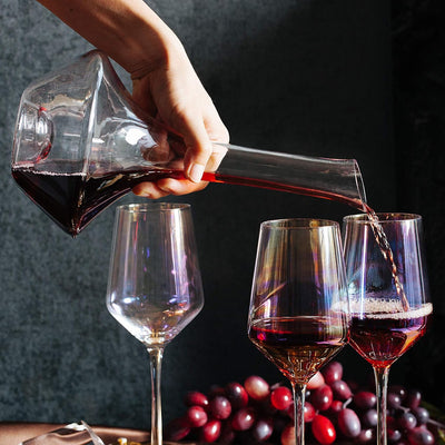 Glass Wine Decanter With Stopper For Aeration And Pouring