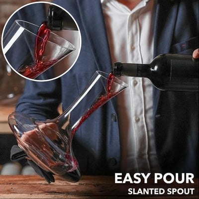 Glass Wine Decanter With Aerator