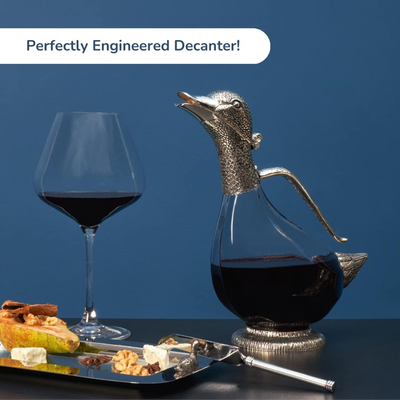 Duck Shape Wine Decanter With Sculpted Handle