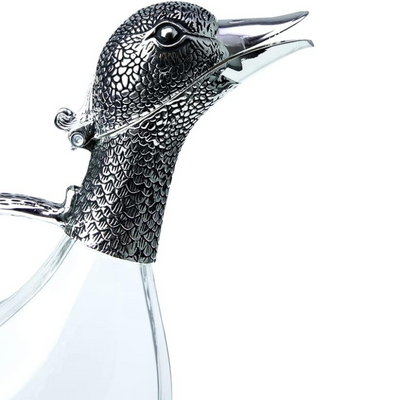 Duck Shape Wine Decanter With Sculpted Handle
