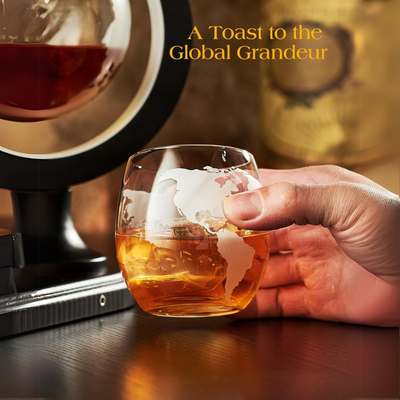 Globe Inspired Whiskey Decanter Set