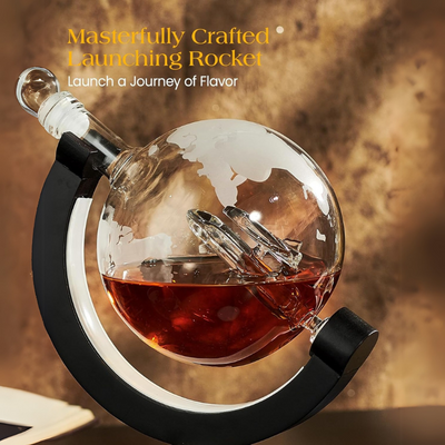Globe Inspired Whiskey Decanter Set
