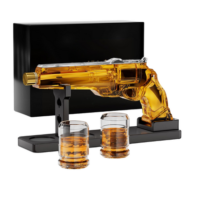 Gun Designed Whiskey Decanter Set