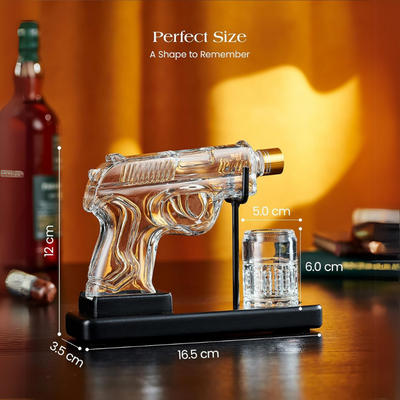 Gun Inspired Whiskey Decanter Set