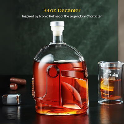 Helmet Inspired Whiskey Decanter Set