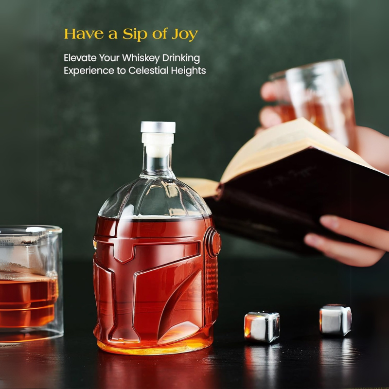 Helmet Inspired Whiskey Decanter Set
