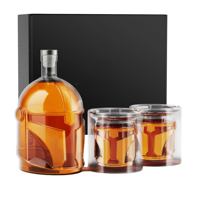 Helmet Inspired Whiskey Decanter Set