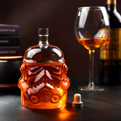 Mask Designed Whiskey Decanter Set