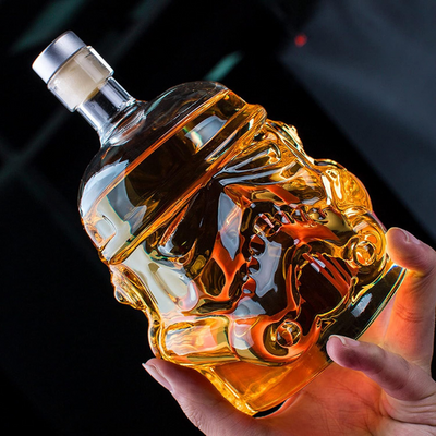 Mask Designed Whiskey Decanter Set