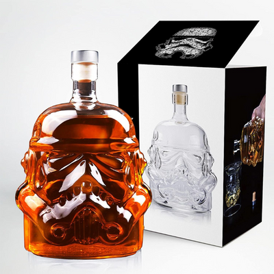 Mask Designed Whiskey Decanter Set