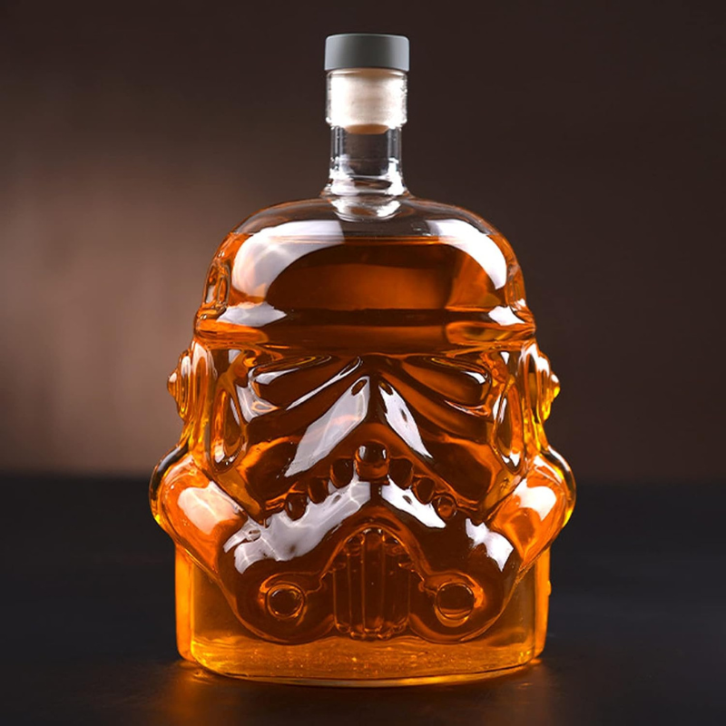 Mask Designed Whiskey Decanter Set
