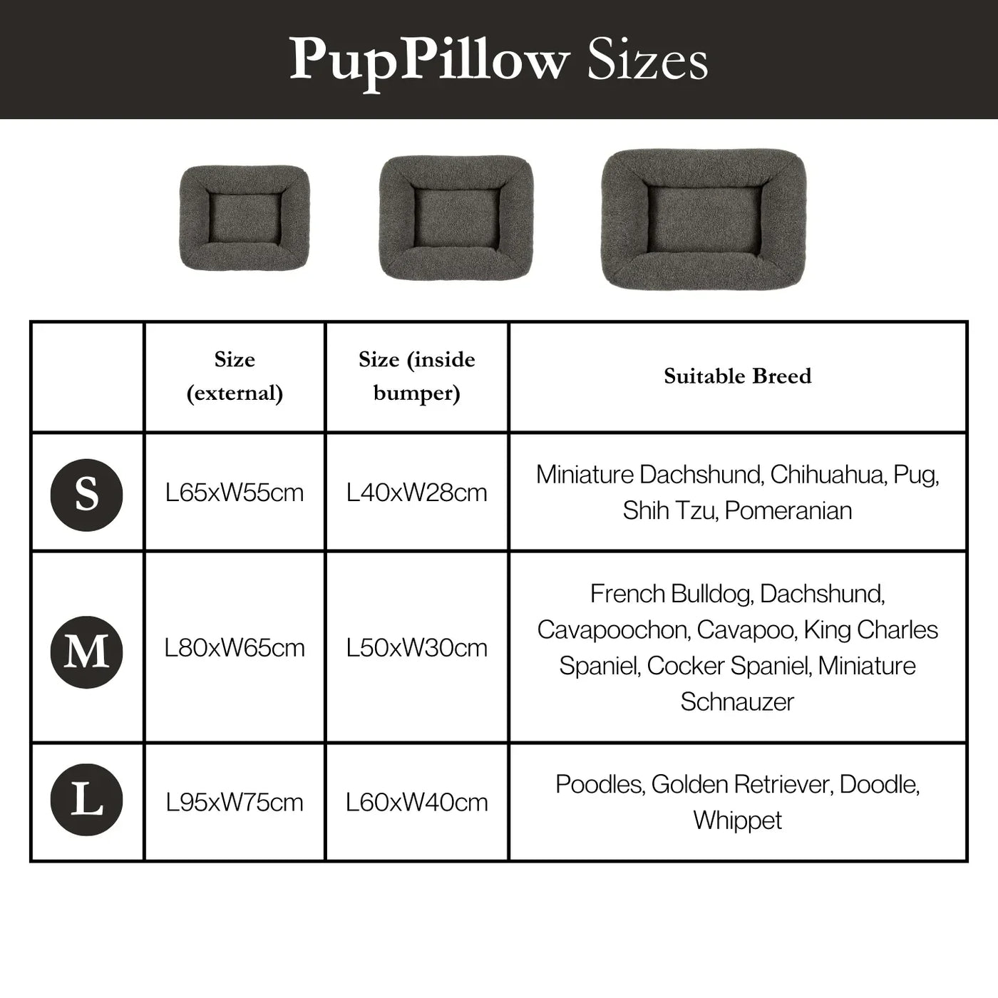 PupPillow Orthopedic Dog Bed Small – Washable, Calming & Cozy Nest