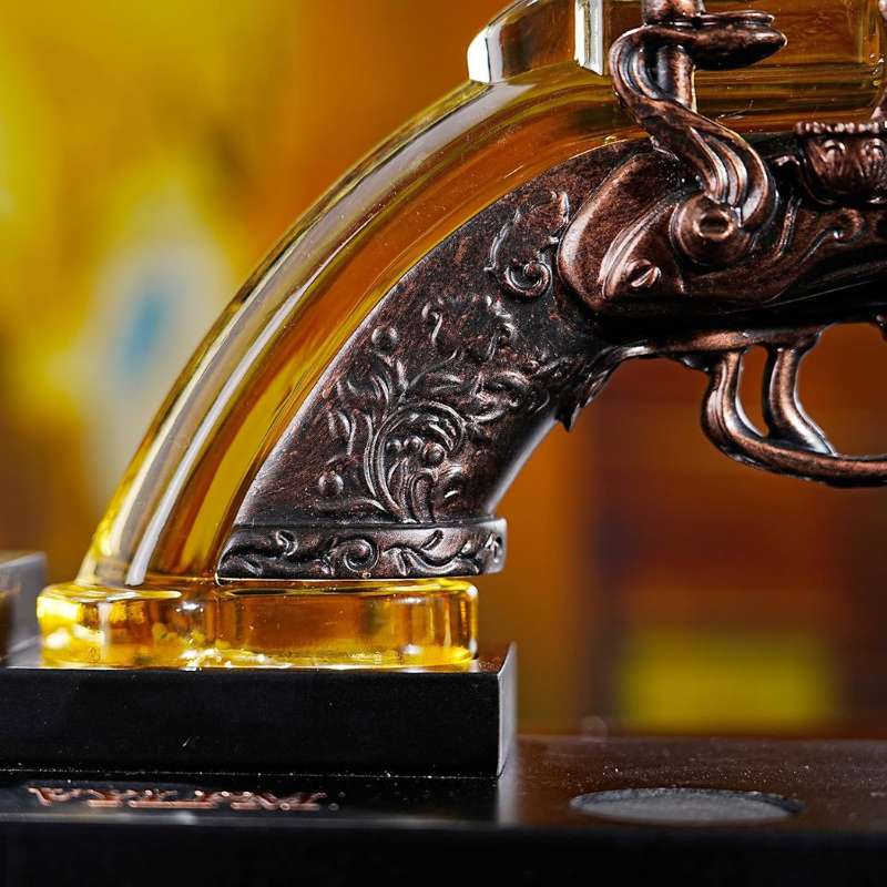 Revolver Design Whiskey Decanter Set