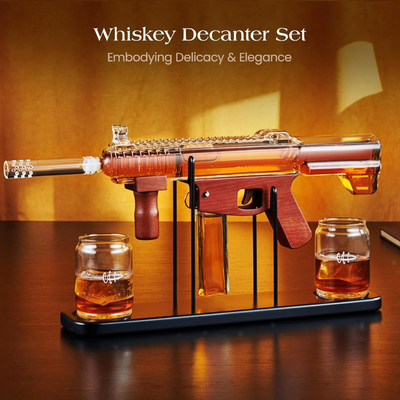 Rifle Design Whiskey Decanter Set