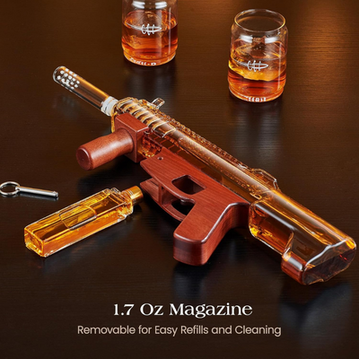 Rifle Design Whiskey Decanter Set